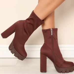 Cape Robbin Brown Heeled Boots